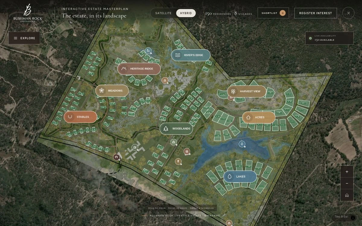 Bushman Rock — explore the estate masterplan