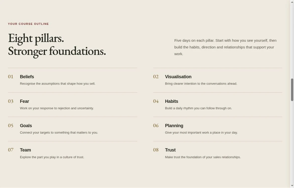 Trust Is Everything — the eight pillars