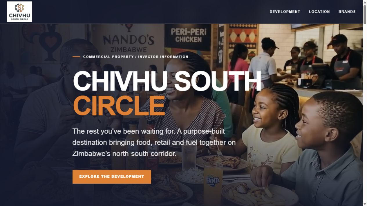 Chivhu South Circle — development website and design